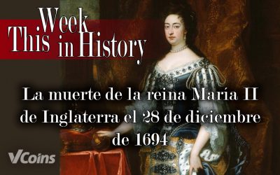 Muere la reina María II de Inglaterra, el 28 de diciembre de 1694
