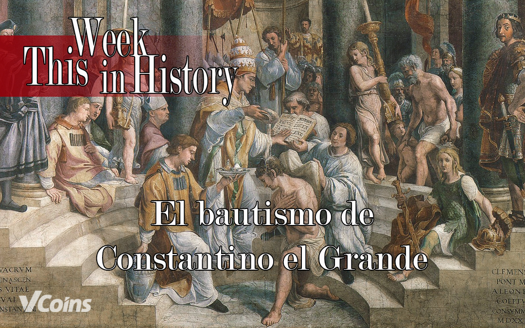 El bautismo de Constantino El Grande