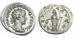 285  -  GORDIANO III. Antoniniano. Roma (241-243). R/ Laetitia con corona y ancla. RIC-86. MBC.