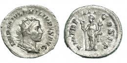 295  -  FILIPO I. Antoniniano. Roma (246). R/ Felicitas; TR. P. III. COS. RIC-3. MBC+.