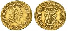 422  -  1/2 escudo. 1759. Madrid. J. VI-419. MBC.