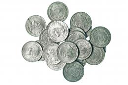 Lote 21 monedas 5 céntimos. 1937. EBC+/SC.