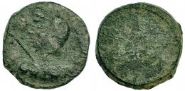 BORA. Semis. A/ Cabeza femenina velada y con cetro a izquierda. R/ Toro a izquierda, encima BORA. I-291. ACIP-2310. BC.