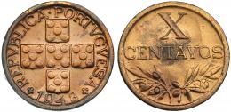 PORTUGAL. 10 centavos. 1948. Gomes-10.07. B.O. EBC. Escasa.
