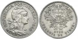 TIMOR PORTUGUÉS. 20 avos. 1945. Gomes-02.01. EBC-.