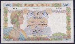 FRANCIA. 500 francos. 26-6-1941. Pick-95b. MBC+.