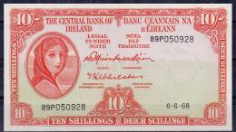 IRLANDA. 10 chelines 6-6-1968. Pick-63a. SC.