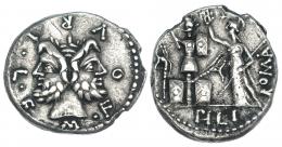 108  -  FURIA. Denario. Roma (119 a.C.). CRAW-281.1. FFC-730. MBC.