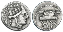 FURIA. Denario. Roma (84 a.C.). CRAW-356.1. FFC-732. MBC-.