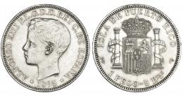 Peso. 1895. Puerto Rico. PGV. VII-193. MBC+.