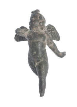 ROMA. Imperio Romano. II-III d.C. Bronce. Figura exenta de Cupido. Altura 5,9 cm.