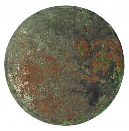 ROMA. Espejo (I a.C.- IV d.C.). Bronce. Diámetro 17,8 cm. Pegado / Restaurado. 