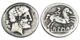 BOLSKAN. Denario. R/ Ley. BoLSKaN sobre línea. AR 3,69 g. CNH-2. I-1911. ACIP-1413.  BC/BC+.