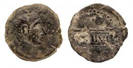 PAX IULIA. As. Augusto? A/ Cabeza masculina a der. R/ (PAX) IVL entre líneas. AE 7,11 g. RPC-53. APRH-53. ACIP-2644. CC-3982, mismo ejemplar. Pátina oscura. BC/BC+. Muy rara.