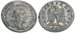 TRAJANO DECIO. Tetradracma. Antioquía (Siria) (249-250) A/ Cabeza radiada. R/ Águila a izq. PR-515. SGI-No. RPC-IX, 1622.  MBC+/EBC-.