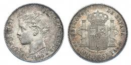 Peseta. 1900 *--00. Madrid. SMV. VII-156. EBC-.