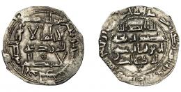 EMIRATO INDEPENDIENTE. Abd al-Rahman II. Dirham. Al-Andalus. 213 H. AR 2,29 g. 25 mm. V-137. MBC+.