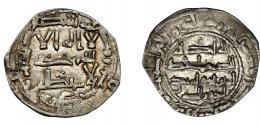 315  -  EMIRATO INDEPENDIENTE. Abd al-Rahman II. Dirham. Al-Andalus. 215 H. AR 2,27 g. 24 mm. V-142. MBC+.