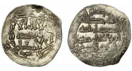 EMIRATO INDEPENDIENTE. Abd al-Rahman II. Dirham. Al-Andalus. 222 H. AR 2,65 g. 26 mm. V-164. MBC+.