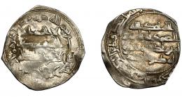 EMIRATO INDEPENDIENTE. Abd al-Rahman II. Dirham. Al-Andalus. 235 H. AR 2,18  g. 25 mm. V-207. MBC-.