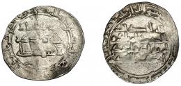 EMIRATO INDEPENDIENTE. Muhammad I. Dirham. Al-Andalus. 243 H. AR 2,61 g. 27 mm. V-247. Ligeramente alabeada. MBC.