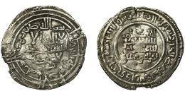 EMIRATO INDEPENDIENTE. Abd al-Rahman III. Dirham. Al-Andalus. 330 H. AR 2,44 g. 25 mm. V-396. Pequeña grieta. MBC-.