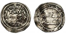 414  -  CALIFATO. Al-Hakam II. Dirham. Madinat al-Zahra. 357 H. AR 2,83 g. 21 mm. V-458. MBC-. 