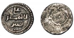 430  -  PERIODO ALMORÁVIDE. Ali Ibn Yusuf y emir Sir. 1/2 quirate. Sin ceca. 522-533 H. AR 0,46 g. 9 mm. V-1770. BC+/BC.