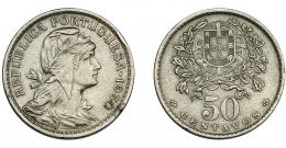 PORTUGAL. 50 centavos. 1930. KM-577. GO-20.04. EBC-.
