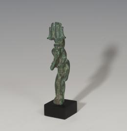 ANTIGUO EGIPTO. Baja Época. Harpócrates (IV-I a.C.). Bronce. Altura 10,2 cm. Incluye peana.