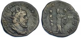 IMPERIO ROMANO. PÓSTUMO. Sestercio. Colonia (266-267). A/ Busto radiado, drapeado y con coraza a der.; IMP C M CASS LAT POSTVMVS P F AVG. R/Fides mirando a der. Con dos estandartes; FIDES MILITVM. AE 18,60 g. 31,8 mm. RIC-123.MBC-/BC+.