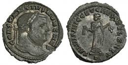 IMPERIO ROMANO. CONSTANCIO I. Follis. Cartago. Gamma. AE 7,76 g. 27,7 mm. RIC-32a. MBC+.