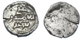 ACUÑACIONES HISPANO-ÁRABES. ALMORÁVIDES. 1/2 quirate. Ali ibn Yusuf y emir Sir. S/C. S/F. AR 0,48. 8,3 mm. V-1770. Grieta. MBC-. 