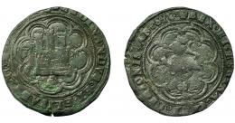 REYES CATÓLICOS. 4 maravedís. Toledo. T-M. AE 9,86 g. 30,2 mm. AC-152. BC. Escasa.