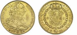 1094  -  CARLOS III. 4 escudos. 1786. Madrid. DV. VI-1470. MBC/EBC-. Ex col "Chicho" Ibáñez Serrador. 