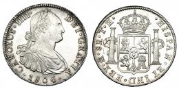 1108  -  CARLOS IV. 8 reales. 1806. México. TH. VI-804. EBC.