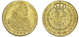 1116  -  CARLOS IV. 4 escudos. 1792. Madrid. MF. VI-1196. MBC+/EBC. Ex col. 