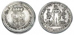 1145  -  ISABEL II. Medalla de Proclamación. 1833. Cádiz. AR. 24,5 mm. H-8. MBC+.