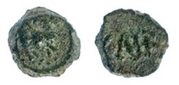 TARRACO. Divisor. A/ Toro a der.; TTV. R/ CAI(B). RPC-No. APRH-p. 156. ACIP-3257. CC-4502, mismo ejemplar. MBC-. Muy rara. Ex Martí Hervera, Soler y Llach, 27/2"2014, lote 205.