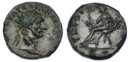 511 - IMPERIO ROMANO. TRAJANO. Dupondio. Roma (98-99). A/ Cabeza radiada a der.; (IMP CAES) NERVA TRAIAN AVG GERM P M. R/ Abundantia con cetro sentada a izq. sobre cornucopias cruzadas; TR POT COS II(I P P), exergo SC. AE 12,22 g. 26,1 mm. RIC-398. Pátina verde oscuro. EBC-/MBC+.