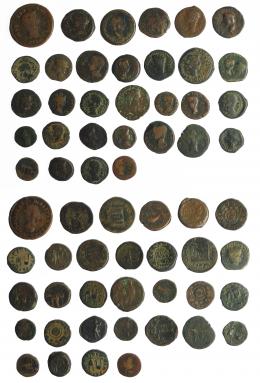 HISPANIA ANTIGUA. Lote de 31 monedas de Hispania antigua: Acci (4), Carthago Nova (1), Carteia (3), Corduba (3), Italica (4), Colonia Patricia (6), Colonia Romula (4), Tarraco (1), Iulia Traducta (5). RC/BC+