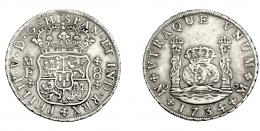 687  -  FELIPE V. 8 reales. 1734. México. MF. VI-1142. MBC.