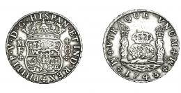 697  -  FELIPE V. 8 reales. 1743. México. MF. VI-1151. MBC.