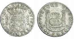 700  -  FELIPE V. 8 reales. 1745. México. MF. VI-1153. MBC-.