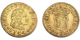 704  -  FELIPE V. 1/2 escudo. 1744. Madrid. AJ. VI-1279. MBC.