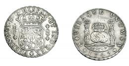 711  -  FERNANDO VI. 8 reales. 1749. México. MF. VI-357. MBC.