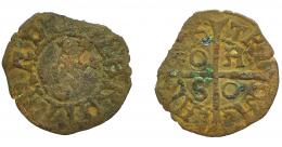 CORONA DE ARAGÓN. FERNANDO EL CATÓLICO (1479-1516). Calleres. Cerdeña. VE 0,63 g. 16,14 mm. IV-1279. BC-/BC.
