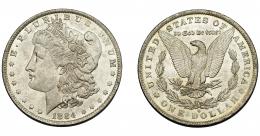 MONEDAS EXTRANJERAS. ESTADOS UNIDOS. 1 dólar. 1884-O. B.O. EBC.