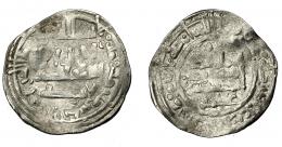 ACUÑACIONES HISPANO-ÁRABES. CALIFATO. Hisam II. Dirham. Al-Andalus 366 H. AR 2,78 g. 23,35 mm. Vives-498. BC+.
