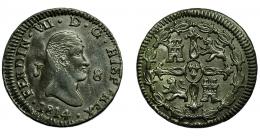FERNANDO VII. 8 maravedís. 1814. Jubia. VI-201. MBC+.